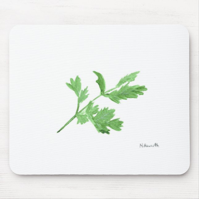 Tapis De Souris Aquarelle de persil (Devant)