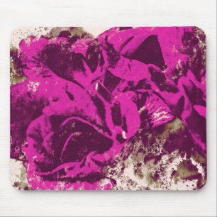Tapis De Souris Aquarelle de rose de pourpre de Mousepad