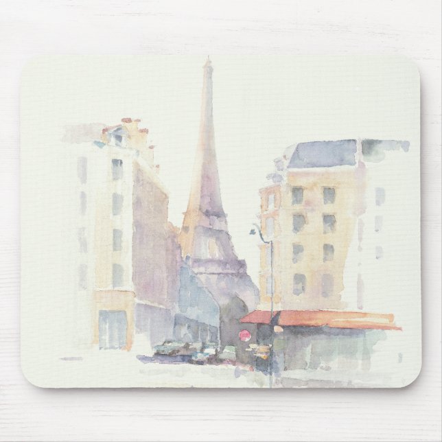 Tapis De Souris Aquarelle de Tour Eiffel | Paris (Devant)