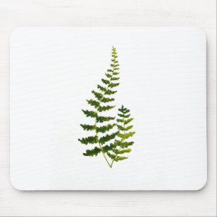 Tapis De Souris Aquarelle Fern Botanique Verdure Rustique Élégant