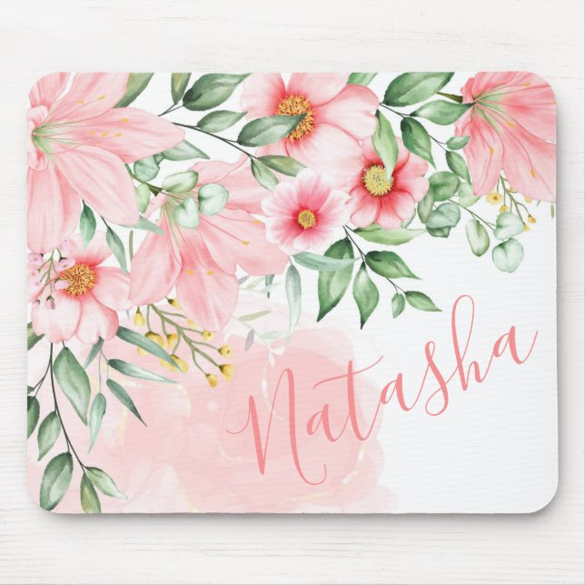Tapis De Souris Aquarelle florale (Devant)