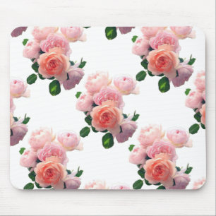 Tapis De Souris Aquarelle florale Art rose Roses Élégant Modèle