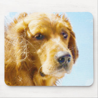 Tapis De Souris Aquarelle Golden Retriever
