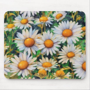 Tapis De Souris Aquarelle Jardin Fleurs Faisy