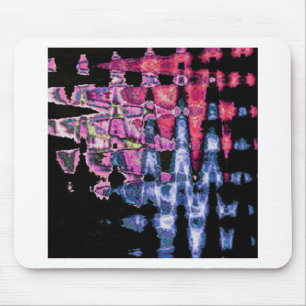 Tapis De Souris Aquarelle jolie violette, gris cendré et noire