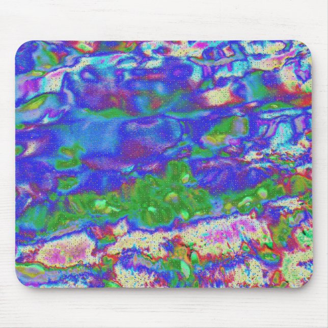 Tapis De Souris Aquarelle magique, abstrait numérique (Devant)