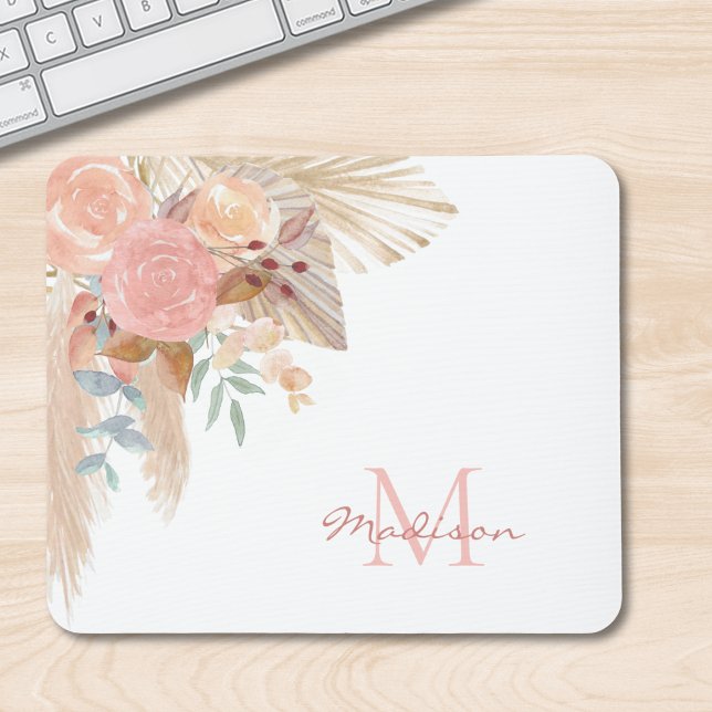 Tapis De Souris Aquarelle monographique Floral (Créateur téléchargé)
