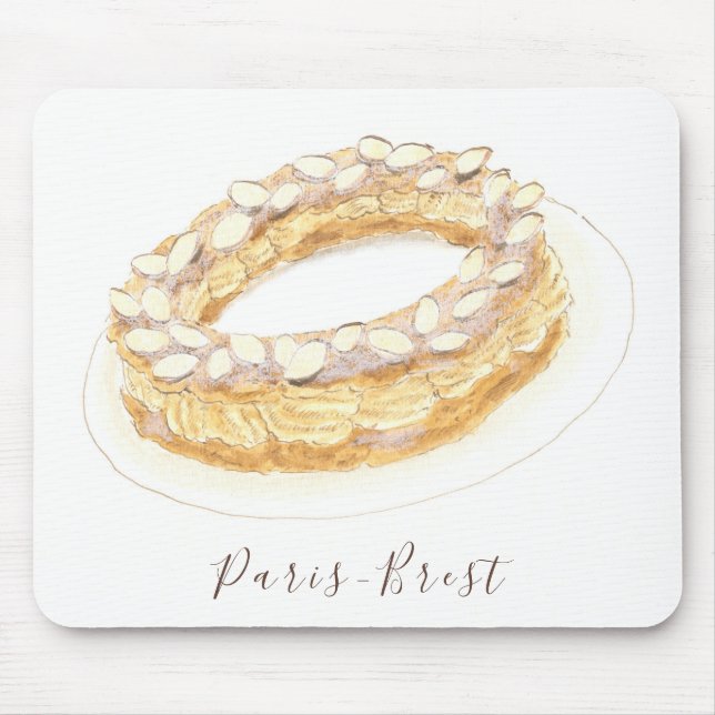 Tapis De Souris Aquarelle Paris-Brest (Devant)
