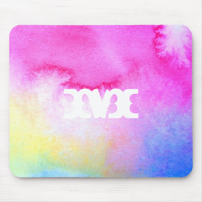 Tapis De Souris Aquarelle rêveuse (Devant)