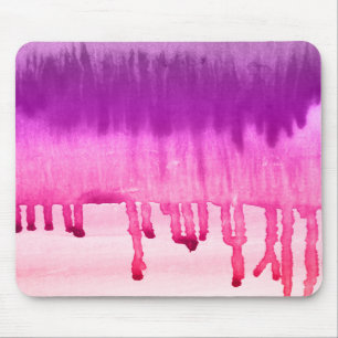Tapis De Souris Aquarelle rose violet moderne Ombre