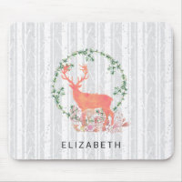 Aquarelle Russe Reindeer Boho personnalisée