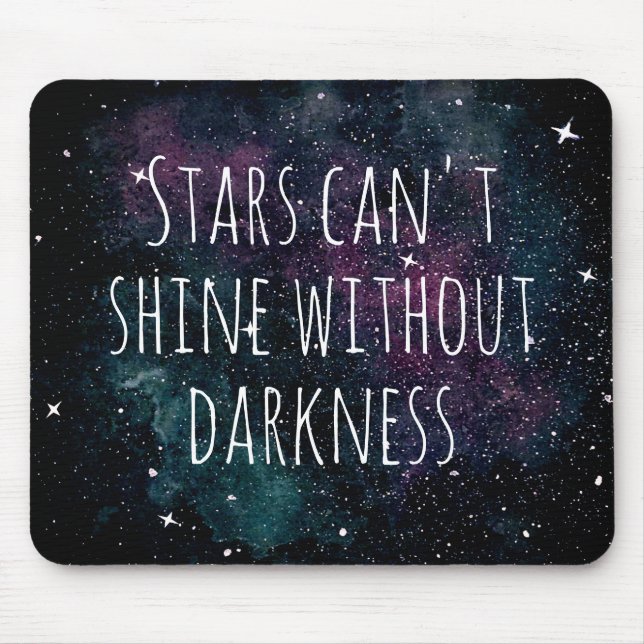 Tapis De Souris Aquarelle tendance Starry Night Inspirational Cita (Devant)