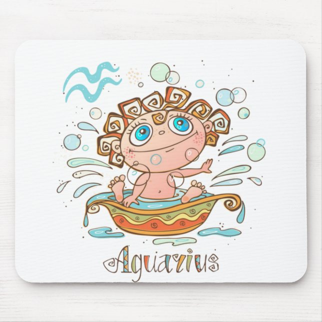 Tapis De Souris Aquarius Cartoon Baby (Devant)