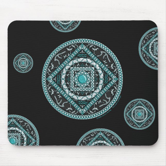 Tapis De Souris Aquarius Mandala Mousepad (Devant)