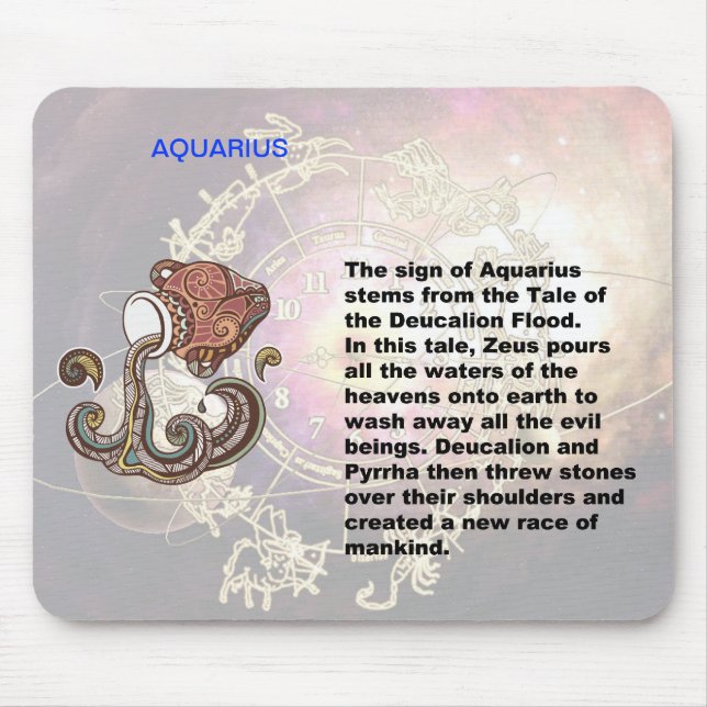Tapis De Souris Aquarius Origine Mousepad (Devant)