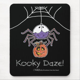 Tapis De Souris Araignée avec Jack-O-Lantern