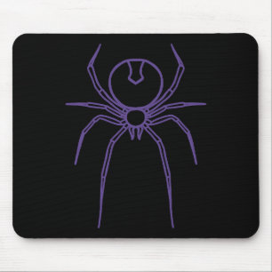 Tapis De Souris Araignée en violet et noir