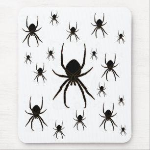 Tapis De Souris Araignées noires, arachnides