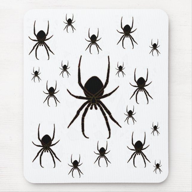 Tapis De Souris Araignées noires, arachnides (Devant)