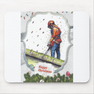 Tapis De Souris Arborist chainsaw tree surgeon Gift Christmas