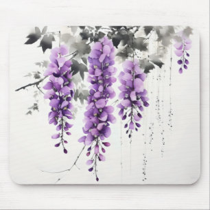 Tapis De Souris Arbre à fleurs violettes