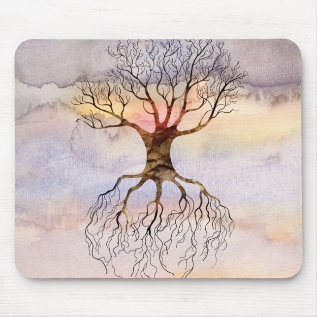 Tapis De Souris Arbre contre le ciel (Devant)