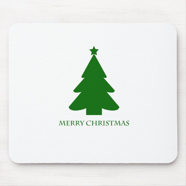 Tapis De Souris Arbre cristal vert simple (Devant)