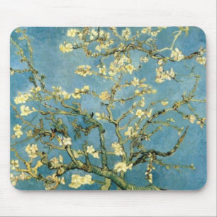 Tapis De Souris Arbre d'amande de floraison par Van Gogh