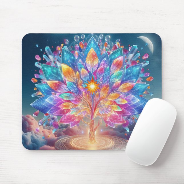 Tapis De Souris Arbre de cristal (Avec souris)