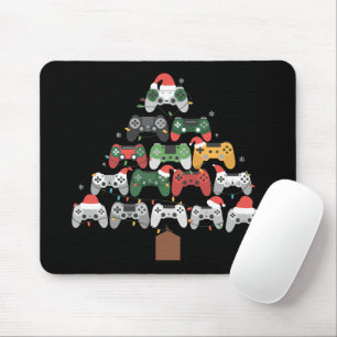 Tapis De Souris Arbre de jeu de Noël pour les joueurs Cadeaux de N