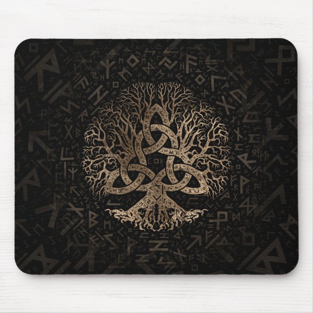 Tapis De Souris Arbre de la vie avec Triquetra sur le motif de (Devant)
