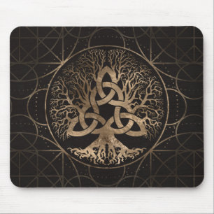 Tapis De Souris Arbre de la vie - Yggdrasil avec Triquetra