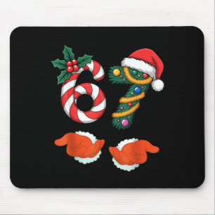 Tapis De Souris Arbre de Noël 67 Cannes à Bonbons Virales Avec Hol