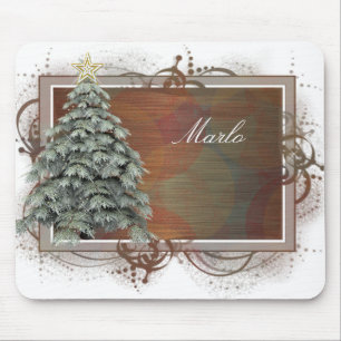 Tapis De Souris Arbre de Noël Design 1 Mousepad