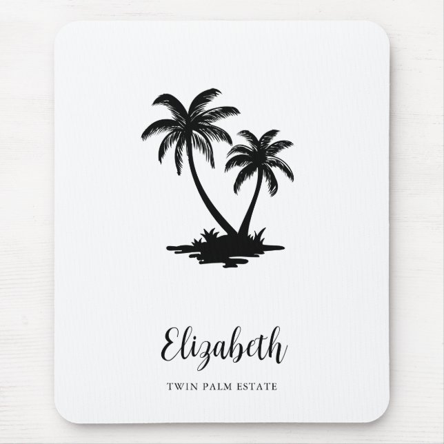 Tapis De Souris Arbre de palmier tropical personnalisé pour le lit (Devant)