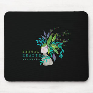 Tapis De Souris Arbre de sensibilisation à la santé mentale Les ho
