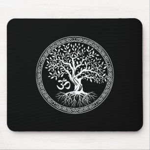 Tapis De Souris Arbre de vie avec symbole Om Yoga Zen Méditation S