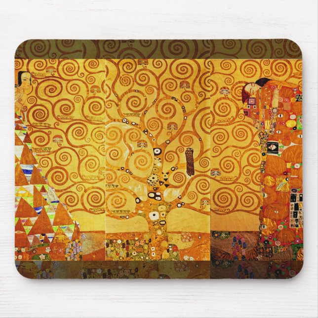 Tapis De Souris Arbre de vie Gustav Klimt Nouveau (Devant)