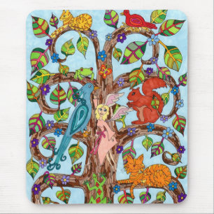 Tapis De Souris Arbre de vie printanière