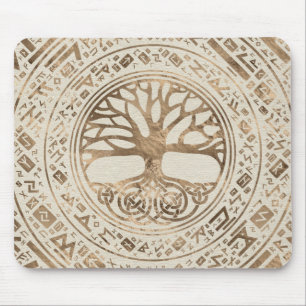 Tapis De Souris Arbre de vie - Yggdrasil Runic Motif