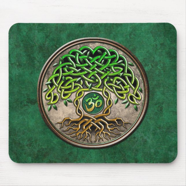 Tapis De Souris Arbre de yoga de la vie (Devant)