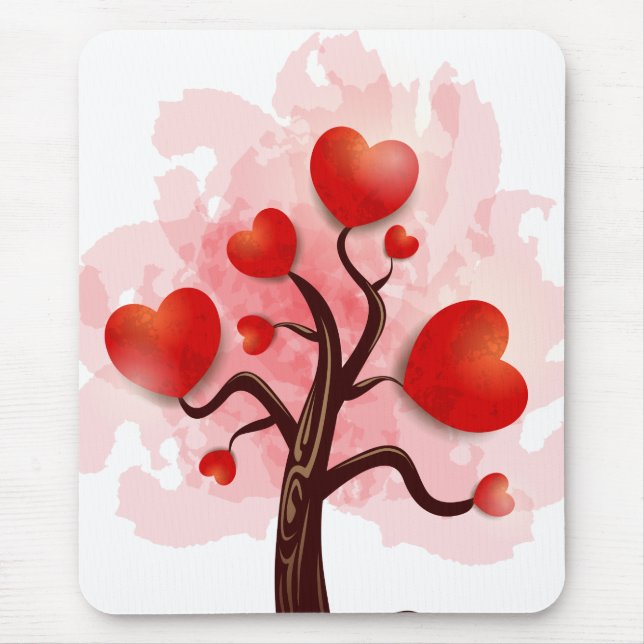 Tapis De Souris Arbre des coeurs (Devant)