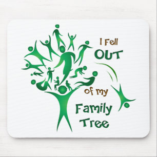 Tapis De Souris Arbre familial amusant