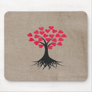 Tapis De Souris Arbre Mousepad de coeur