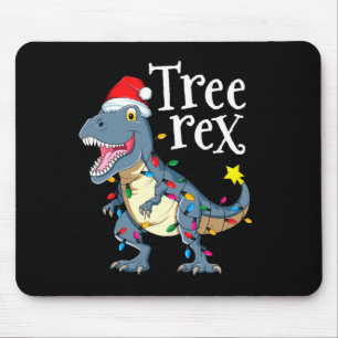 Tapis De Souris Arbre rex dinosaure noël