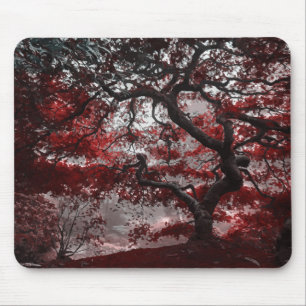 Tapis De Souris Arbre rouge en fleurs de cerisiers