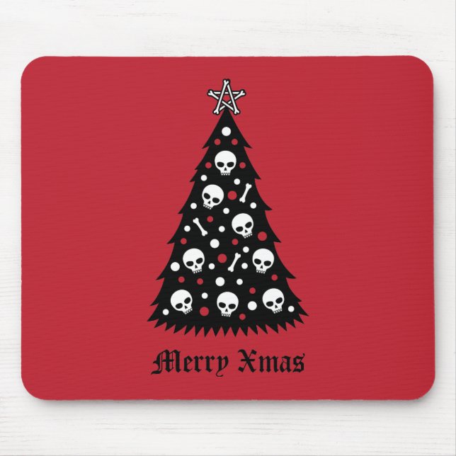 Tapis De Souris Arbre sombre de Noël (Devant)