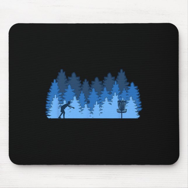Tapis De Souris Arbre stupide drôle, idée cadeau de golf à disque  (Devant)