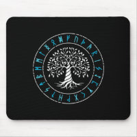 Arbre Yggdrasil de la vie Runes Viking Mythologie
