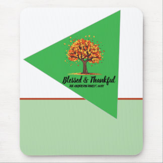 Tapis De Souris Arbres d'automne dorés Joyeux remerciement de Than